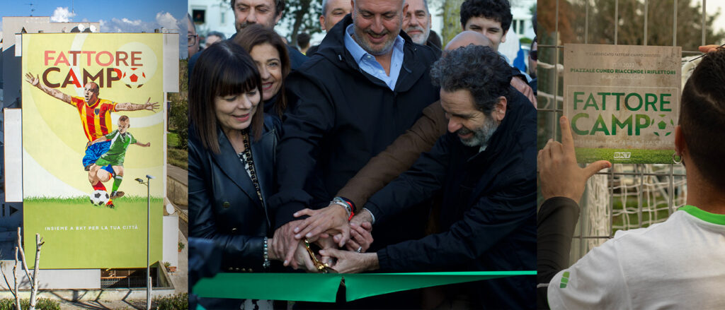BKT #LASCIAILSEGNO E INAUGURA IL PRIMO PROGETTO DI FATTORE CAMPO 1